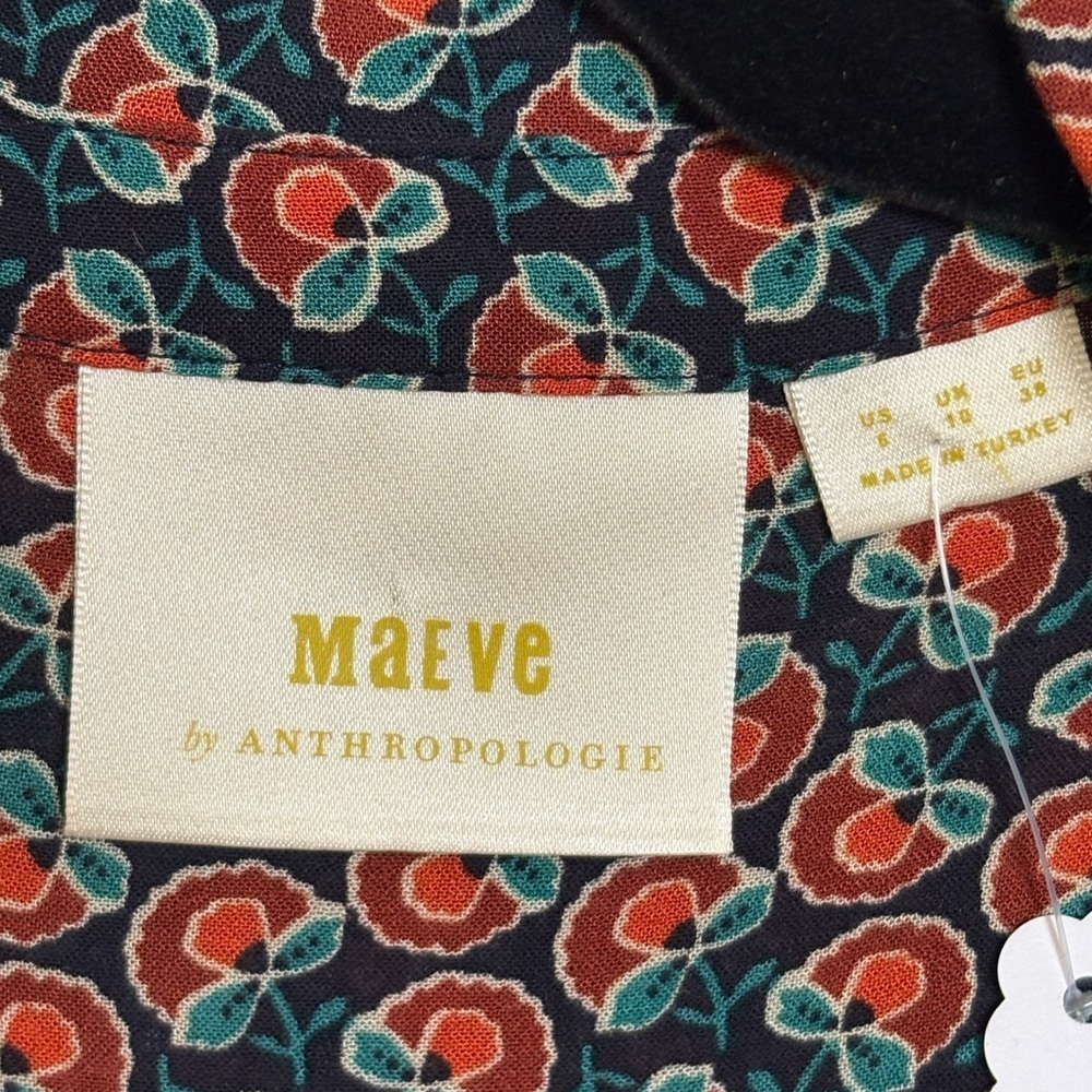 Anthropologie Maeve Janie Flounced Peasant Blouse (6) - Picture 7 of 7